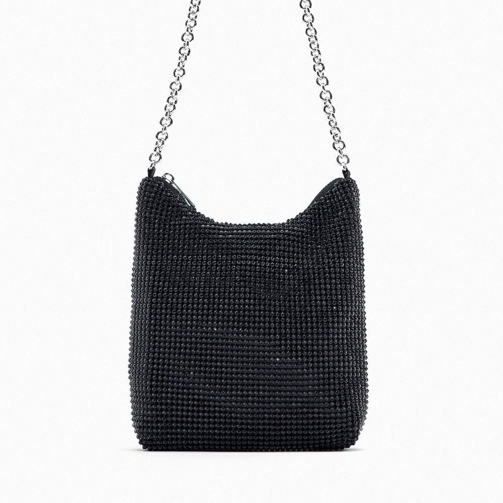 ZARA RHINESTONE CROSSBODY BAG